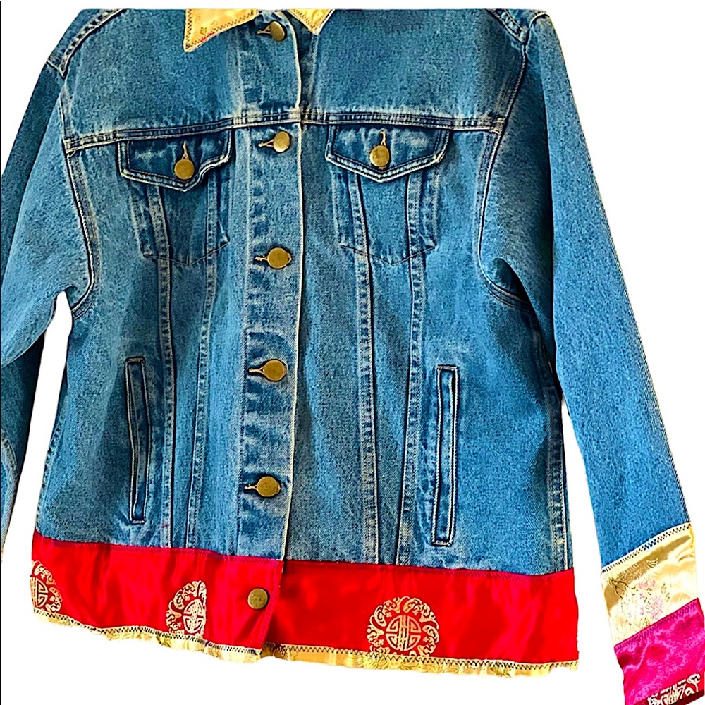 Patchwork Denim Jacket - image 3